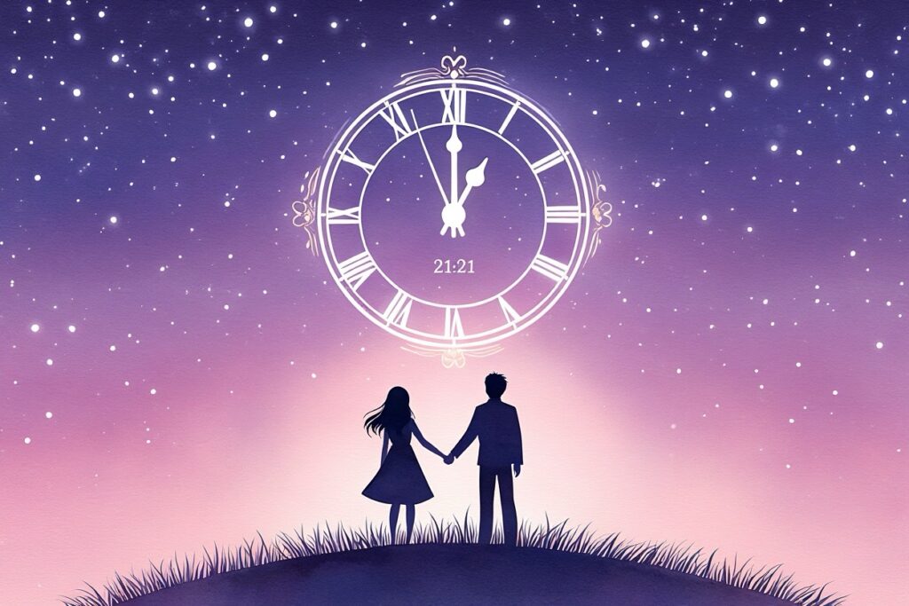 signfication en amour de l'heure miroir 21h21