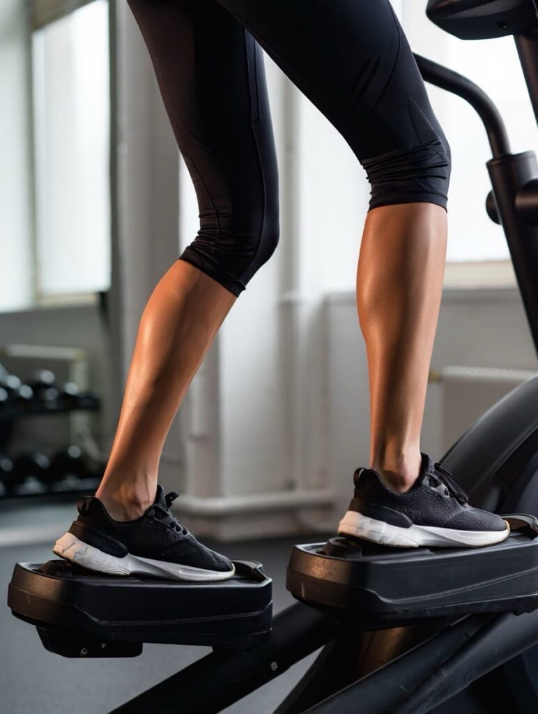 résultats sur les jambes de femme après 1 mois de vélo élliptique